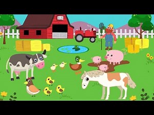 Old Macdonald had a farm Puzzle | Early Learning Videos | kiddopia
