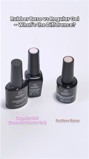 💅What’s the difference between rubber base and regular gel?