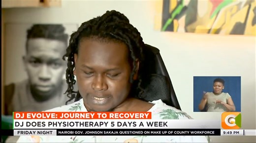 26K views · 544 reactions | DJ Evolve: Journey to recovery DJ sustained bullet wounds that left him paralysed 5 years later DJ Evolve regains hand movement DJ does physiotherapy 5 days a week #CitizenFridayNight @lillian_muli | Citizen TV Kenya | Facebook