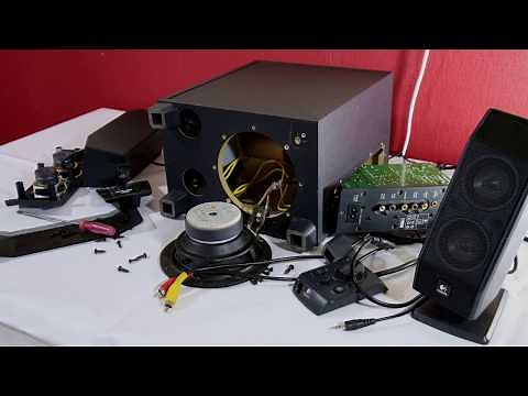 Look inside Logitech x-540 PC Surround Speakers