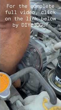 Serpentine belt Subaru replacement 6 minute DIY!