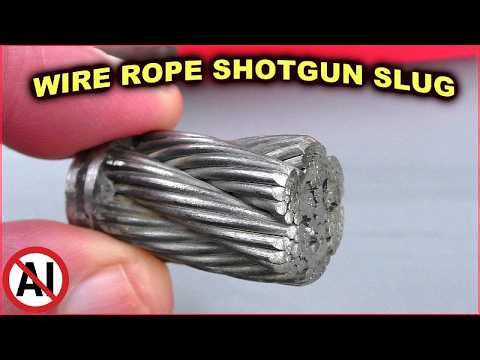 Canadian WIRE ROPE Shotgun Slug - Definitely a war crime!