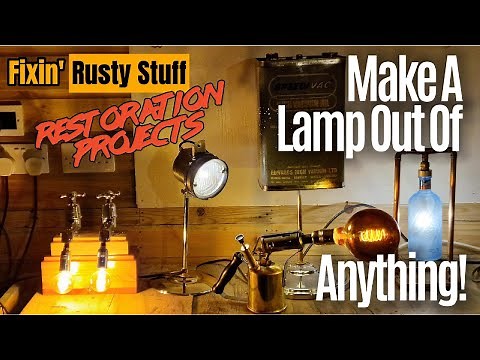 How To Make A Table Lamp At Home - Upcycling Restoration Project Ideas
