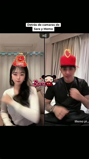 Detrás de cámara del Tiktok de Sara y Memo @🤍SARA🤍 #memopiña #sara #fyp