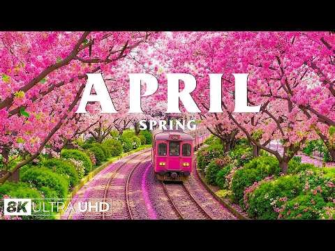 Spring in April 4K – The Peak Bloom Season 2026 🌸 Cherry Blossoms, Lavender Hills & Colorful Nature