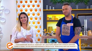 Ué, cadê a Narcisa?! Parece que nem tudo é diversão e risadas com o Tiago Barnabé, olha só o que a esposa dele, a Adriane, tem pra dizer! | Programa Eliana