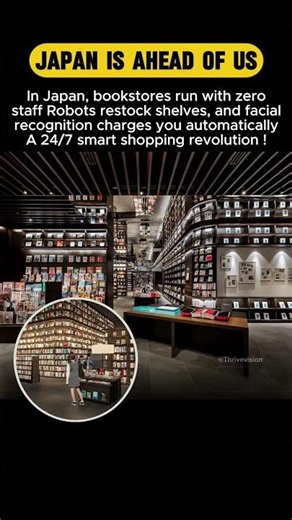 Inside Japan’s AI-Powered Bookshop of the Future ! #shorts #japan #technology
