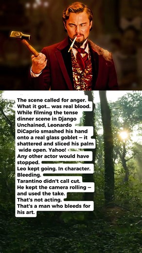 Leonardo DiCaprio Cut His Hand & Kept Acting. Tarantino Used the Take.