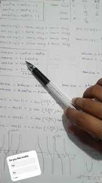 Trigonometry Formulas in One sheet #maths #physics #graph #formulas #csir #gate #shorts #malayalam