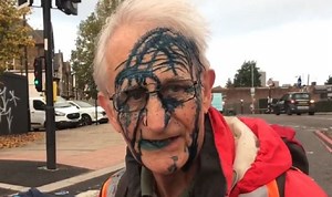 Insulate Britain protesters left doused in ink in Acton
