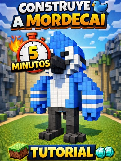 ¿Querés construir a Mordecai 🐦 en Minecraft en solo 5 MINUTOS? ⏱️🔥 En este tutorial te muestro paso a paso cómo hacer este bird build rápido, fácil y perfecto para tu mundo o servidor 🎮🧱 Ideal para: ✔️ Principiantes ✔️ Build Battle ✔️ Decorar tu mapa 👉 Guardá el video para hacerlo después 👉 Comentá “MORDECAI” si querés más tutoriales rápidos #Minecraft #TutorialMinecraft #Mordecai #BuildBattle #MinecraftBuild #BirdBuild #MinecraftTikTok #5MinBuild #UnShowMás