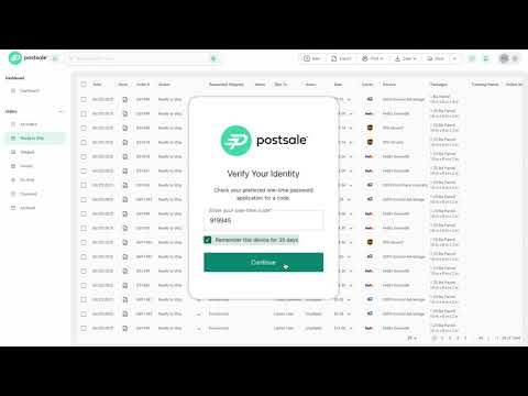 How to Enable Two-Factor Authentication in Postsale | Postsale Shipping Software