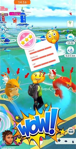 100iv powerful Pokemon wild I am shocked😳#soparstart #pokemon #100iv #pokemongo #shortsfeed #shorts