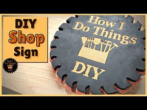 DIY Shop Sign | Using Basic Tools
