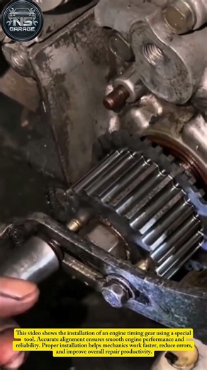 Timing Gear Installation | Precision Engine Repair Process#mechanic #shorts