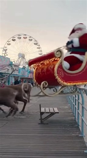 🎅🚨 BREAKING NEWS FROM THE BOARDWALK! 🚨🎅 Santa was out doing a test run today… and let’s just say things didn’t go exactly as planned and we have the footage. 😅 During his low-altitude practice flight over the New Jersey, a strong gust off the ocean sent him veering a little too close to the boards — and BOOM! Santa crash-landed right on the boardwalk! Don’t worry — he’s okay! A little sandy, a little embarrassed, and definitely blaming Rudolph… but he’s already back in the sleigh tuning up 