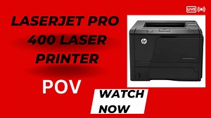 Watch HP Laserjet Pro 400 Printer Review on Amazon Live