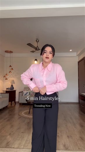 Amitha Mathew Jobin on Instagram: "A hairstyle in less than exactly 5 Minutes - no heat needed Hair accessories: @ornamint.in #hairstyles #brides #bridalhairstyle #christmas"