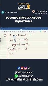 Solving Simultaneous Equations