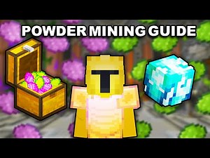BEST WAY TO FARM Mithril and Gemstone Powder Guide | Hypixel Skyblock