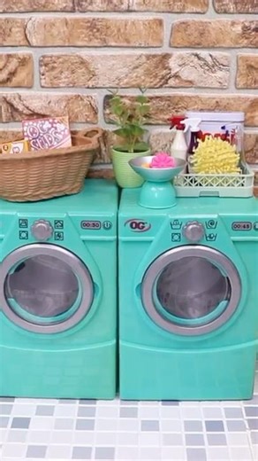 Setting up the Laundry with Play Toys