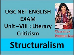Structuralism in Literature and Linguistics Video Lecture | Crash Course for UGC NET English Literature