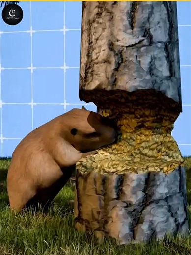 Why Beavers Can’t Stop Chewing #shorts
