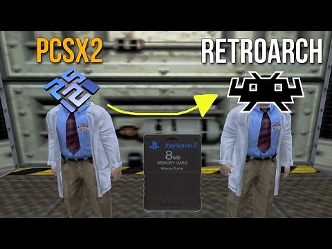 How to Transfer Pcsx2 Memory Cards to RetroArch PS2 (LRPS2 Core) (This video is outdated)