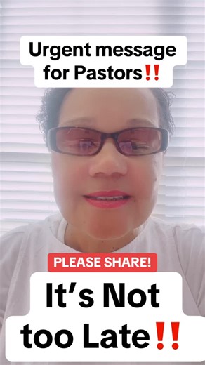 URGENT MESSAGE FOR PASTORS‼️PLEASE SHARE‼️淪‍♀️❤️ | Elder Buffie Smith | Facebook