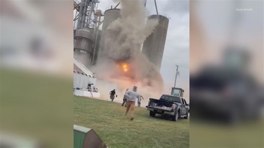 Dramatic video shows grain bin collapse in northeast Illinois