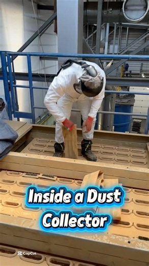 Inside an Industrial Dust Collector 😳 Full PPE Bag Replacement