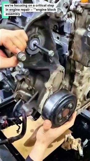 Engine Block Assembly & Torque Wrench Use - Educational Guide