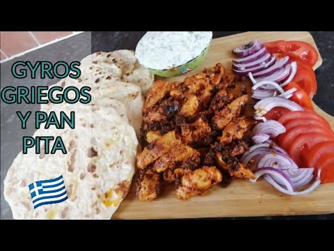 GREEK GYROS | HOW TO MAKE GREEK GYROS AND PITTA BREAD | Easy Recipe