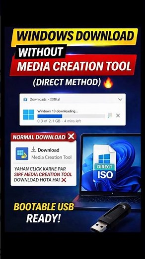 How to Download Windows 10/11 ISO File For Installation of Windows ( Without Media Creation Tool )