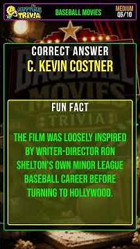Baseball Movies Trivia #Shorts