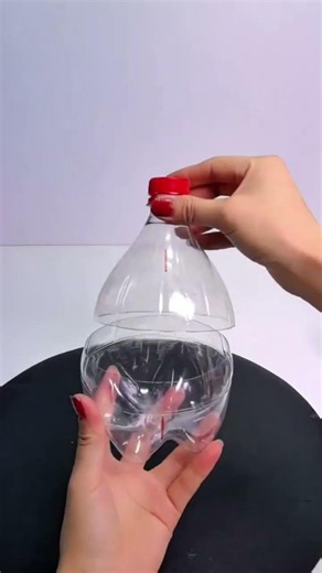 An easy and simple way to make a soybean storage container using a cut plastic bottle. #popular