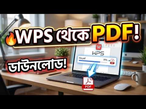 WPS থেকে PDF Download এক মিনিটে সহজ উপায় 2026