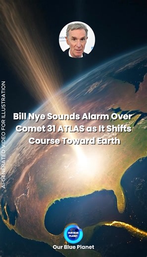 Bill Nye, the Science Guy, has issued a serious warning about the trajectory of interstellar object 3I/ATLAS after it was confirmed that the comet has suddenly shifted its path towards Earth. Initially believed to be a harmless wanderer through our solar system, the comet is now on a dangerously close course. Nye emphasized the importance of planetary defense, as a small miscalculation could lead to catastrophic consequences. While it’s still uncertain what caused the shift, some scientists susp