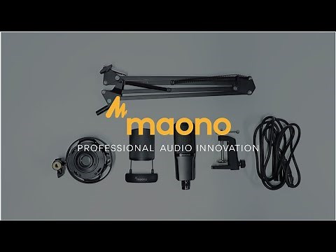 Maono Tutorial - Installation Tutorial for Boom Arm Microphones