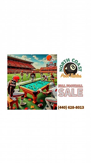 #BuckeyeNation #DawgPound #ohiostatefootball #ClevelandBrowns #Cleveland #GoBuckeyes #billiards #pooltables #refurbished #neohio | North Coast Pool Tables