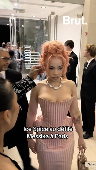 Ice Spice au défilé Messika à Paris