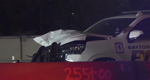 Pedestrian killed after crash with Baytown police vehicle