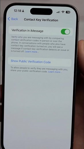 Secure iMessage with CONTACT KEY VERIFICATION!! 🚨