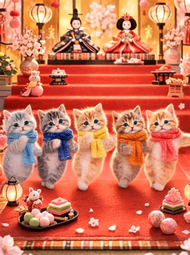 今日はひな祭り🎎🌸 小さな5匹が踊るHappinessで 春の幸せ、あなたに届きますように💐✨ #ひな祭り #嵐 #happiness #春動画 #嵐ファンと繋がりたい