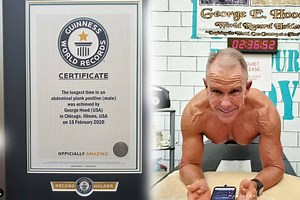 Über acht Stunden "Planken"! George (62) schafft es ins Guinness Buch