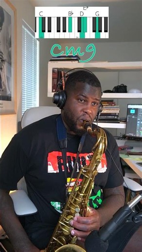 Cm9➡️ Aeolian, Minor Pentatonic, Blues Scale ‼️🎷 #jazzchords #improvisation #musician #saxophone