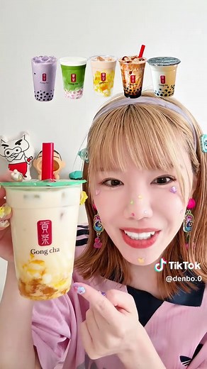 ゴンチャのタピオカ食べ比べ体験🧋
