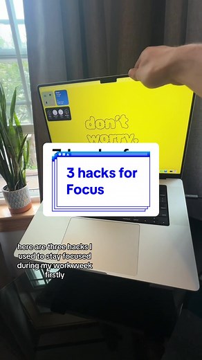 Try these hacks for maximum focus during your work week! #focus #productivity #tech #hacks #macbookhacks #stolp #distraction #adhdtiktok