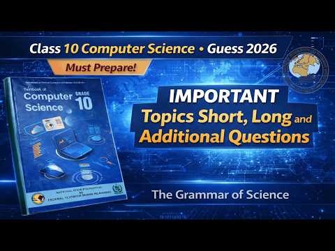 Class 10 Computer Science | Important Short, Long & Additional Questions | Final Exam 2026 Guess