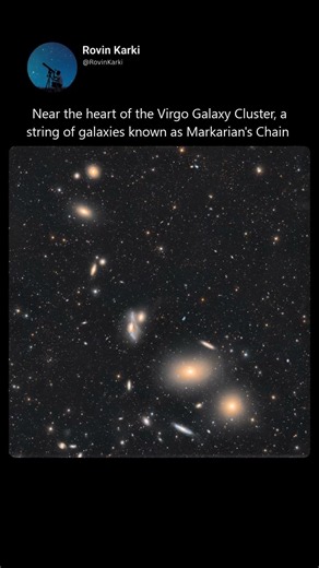 50 million light years distant, the Virgo Cluster